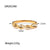 Women IG Style Pearl Geometric Stainless Steel 18K Gold Plated Rings