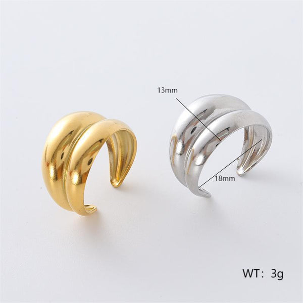 Retro Unisex Vintage Geometric Geometric Stainless Steel Electroplating Rings