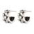 Fashion Round Geometric Stainless Steel 18K Gold Plated Stud Earrings