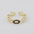 Women Metal Gold Plated Copper Rings