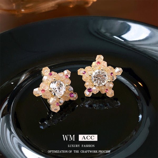 Versatile Star Star Alloy Electroplating Earrings