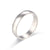 Women Fashion Circle Geometric Stainless Steel 18K Gold Plated Rings