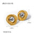 IG Style Studded Stainless Steel 18K Gold Plated Earrings