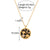 Fashion Star Moon Geometric Stainless Steel 18K Gold Plated Necklaces