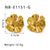 IG Style Flower Petal Flower Stainless Steel Electroplating Earrings