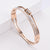 Women Minimalist Metal Diamond Metal Electroplating Bangles