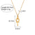 Fashion Ellipse Quadrilateral Round Geometric Stainless Steel 18K Gold Plated Necklaces