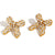 Fashion Bowknot Stainless Steel Electroplating Stud Earrings