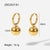 IG Style Geometric Stainless Steel 18K Gold Plated Earrings