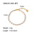 Women IG Style Square Circle Mesh Geometric Stainless Steel 18K Gold Plated Bracelets