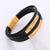 Stacked Men Irregular Geometric Titanium Steel Electroplating Bracelets