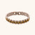 Women Fashion Circle Geometric Stainless Steel Electroplating Bracelets