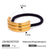 Stripe Stainless Steel Electroplating Hair Ties