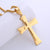 Unisex Minimalist Cross Cross Titanium Steel Electroplating Pendants