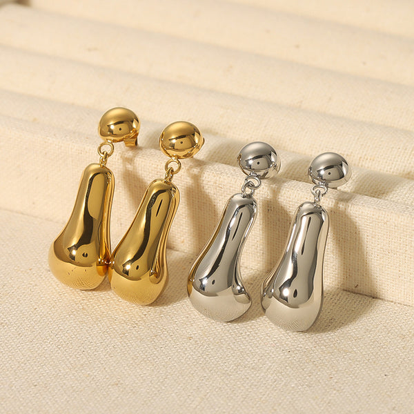 IG Style Bubble Balloon Music Note Droplet Geometric Stainless Steel Electroplating Earrings