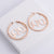 Women Korean Cartoon Crown Grid Number Text Letter Stainless Steel Electroplating Earrings