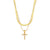 Fashion Letter Number Text Stainless Steel 18K Gold Plated Necklaces