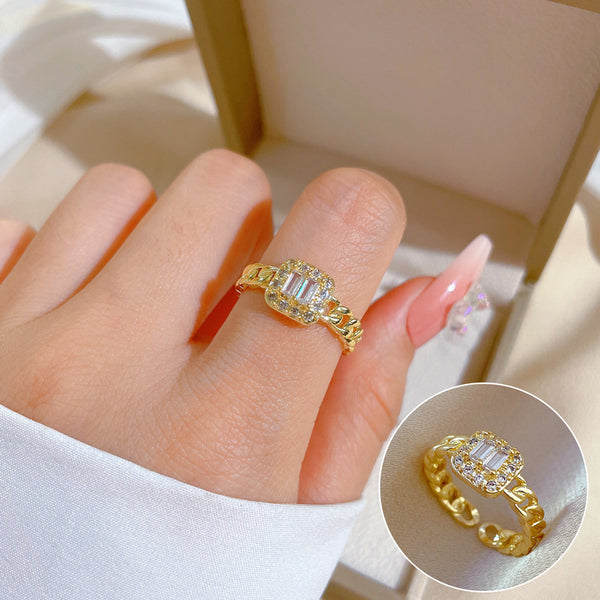 Korean Women Crown Brass Electroplating Rings