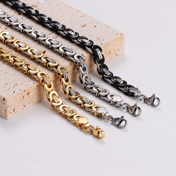 IG Style Circle Stainless Steel Electroplating Necklaces