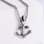 Retro Unisex Vintage Metal Skull Retro Vintage Chain Skull Anchor Stainless Steel Pendants