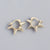 925 Sterling Silver Silver Electroplating Stud Earrings