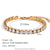 Women Fashion Quadrilateral Circle Geometric Stainless Steel 18K Gold Plated Bracelets