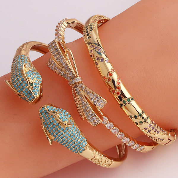 Hip Hop Copper Electroplating Bangles