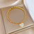 Korean Women Ripple Zodiac Sign Titanium Steel Gold Plating Bracelets