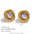 Fashion Petal Geometric Flower Stainless Steel 18K Gold Plated Earrings