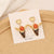 Retro Vintage Chinese Zodiac Animal Stainless Steel Electroplating Stud Earrings