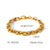 IG Style Women Two Hole Connector Chain Geometric Stainless Steel Electroplating Bracelets