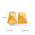 IG Style Quadrilateral Geometric Stainless Steel Electroplating Earrings