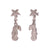 Fashion Seahorse Starfish Animal Chinese Zodiac Stainless Steel Electroplating Earrings