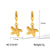 IG Style Starfish Geometric Stainless Steel Electroplating Earrings