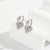 Moderate Luxury Heart Heart Zircon Drop Earrings