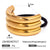 Stripe Alloy Electroplating Hair Ties