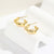 Luxurious Irregular U-Shape Zircon Drop Earrings