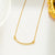 Geometric Titanium Steel 18K Gold Plated Necklaces