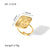 Women IG Style Irregular Heart Tennis / Diamond Line Six-Pointed Star Heart Geometric Stainless Steel Zircon Inlay Rings