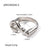 Women IG Style Irregular Geometric Stainless Steel 18K Gold Plated Rings