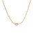 Minimalist Round Circle Geometric Stainless Steel 18K Gold Plated Necklaces