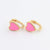 Cute Minimalist Elegant Women Metal Heart Copper Earrings