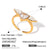 IG Style Heart Stainless Steel Electroplating Rings