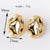 Minimalist Triangle Ellipse Geometric Copper Electroplating Stud Earrings