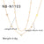 IG Style Ladybug Geometric Stainless Steel Electroplating Necklaces