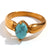 Minimalist Petal Flower Stainless Steel 18K Gold Plated Rings