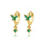 Butterfly Bowknot Copper Diamond Inlay Earrings