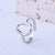 IG Style Ellipse Geometric Titanium Steel Electroplating Rings