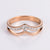 IG Style Letter Stainless Steel Zircon Inlay Rings