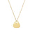 Fashion Quadrilateral Round Geometric Stainless Steel 18K Gold Plated Necklaces